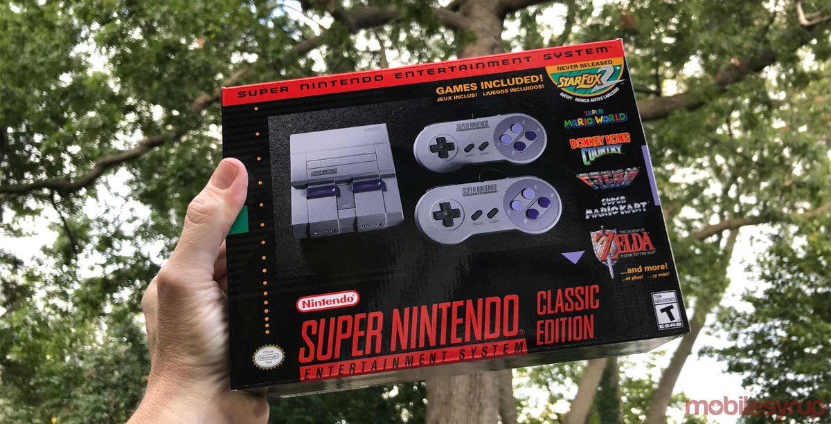 MobileSyrup's tweet image. Contest: Win a SNES Classic! mobilesyrup.com/2017/09/29/con…