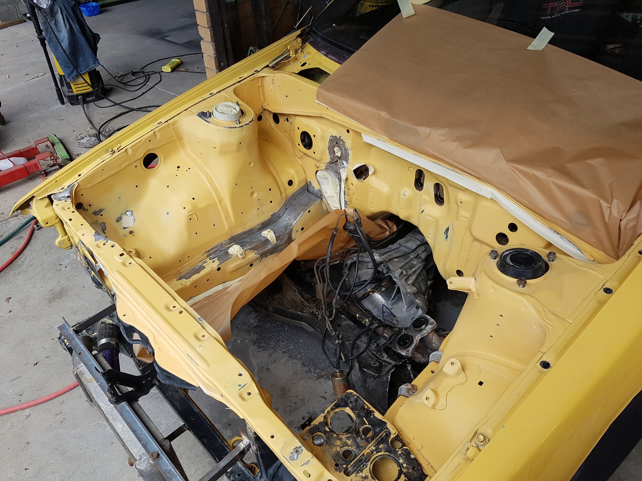 Junior Senior Getting The Ae86 Engine Bay Ready For Primer Hopefully Spraying Next Week Jnrsnrgaming Ae86life
