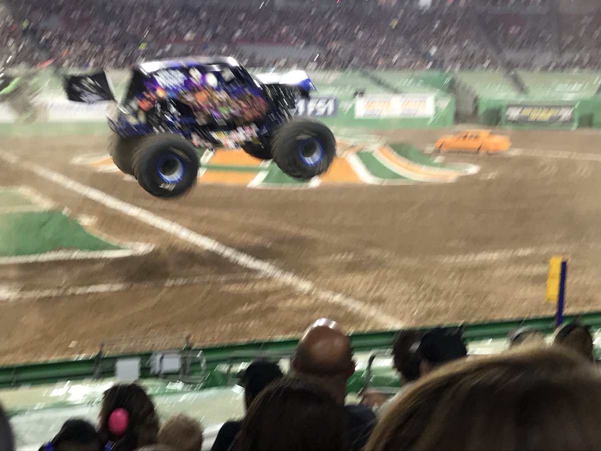 KevinJBerk's tweet photo. Monster Jam with my 5yr old. Best tix in the house because we bought with @ReplyBuy โs new service, Ask Joy. #NOTICKETINGFEES https://t.co/V5jQN93BEU