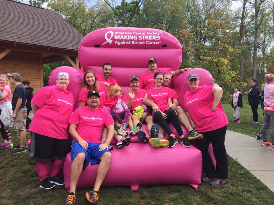 A beautiful day and an amazing cause! #theteamtheteamtheteam #noonefightsalone #savethetatas.