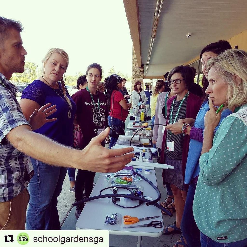 jellerlearning's tweet photo. #Repost @schoolgardensga Learning about school garden drip irrigation STEM projects #f2summit #myschoolgarden @spr… https://t.co/DLOhA7Id1q https://t.co/bv9B5WUgfa