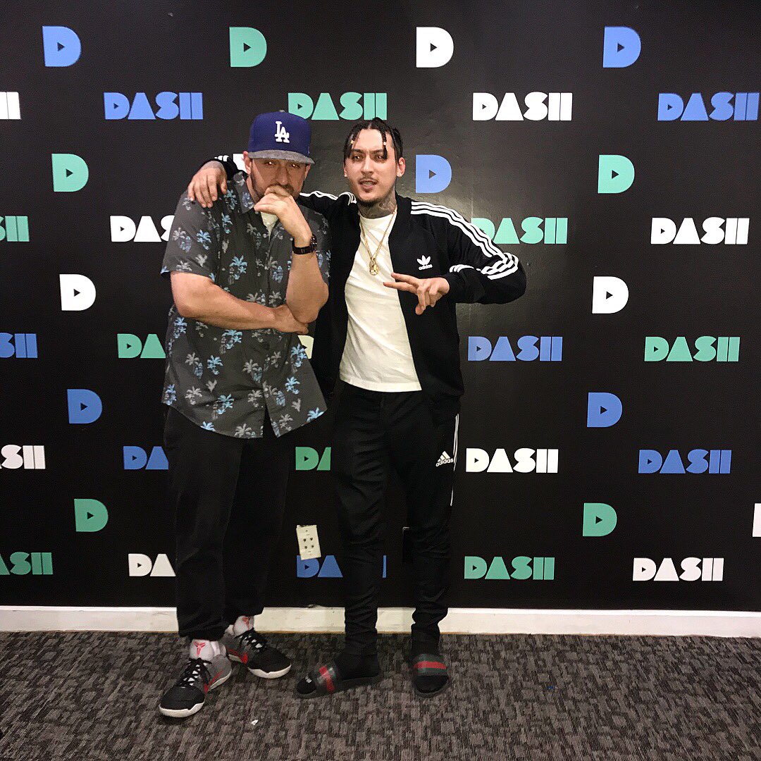 Kyle_NASA's tweet photo. s/o #MikeLive for the good time over at @musicandtalkshow , TUNE IN hear my new interview on @dashradio https://t.co/5nePyhprCL