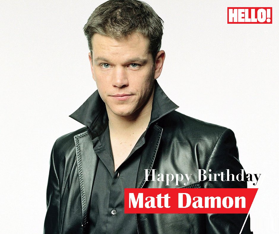 HELLO! wishes Matt Damon a very Happy Birthday   