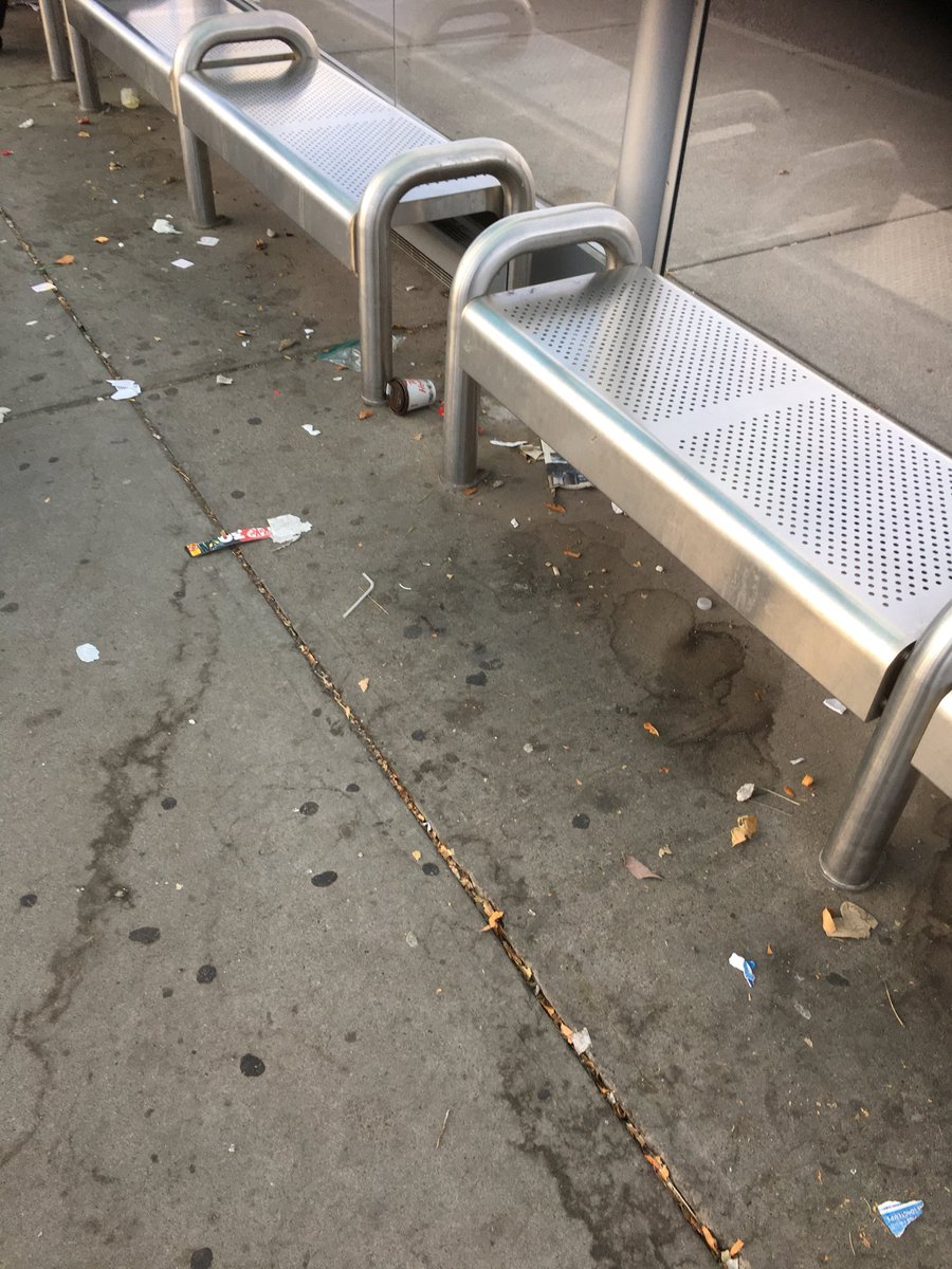 Pokejam100's tweet photo. @calgarytransit Could you please send someone to clean up the mess in the shelter at Sandstone Terminal? https://t.co/noQcXcNXgH