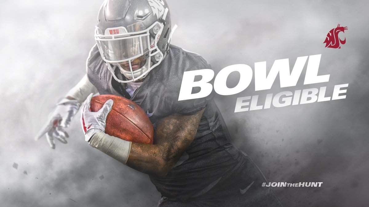 WSUCougars's tweet photo. 6-0! With tonight’s win, @wsucougfb is now BOWL ELIGIBLE! #JoinTheHunt #GoCougs https://t.co/cTxSy57Ova