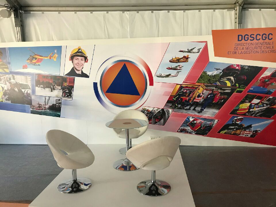 SecCivileFrance's tweet image. Exceptionnelle équip technique DICOM @Place_Beauvau #UIISC5 #ESOL stand @SecCivileFrance prêt avec 24H d&apos;avance sur planning. Merci #DGurnot
