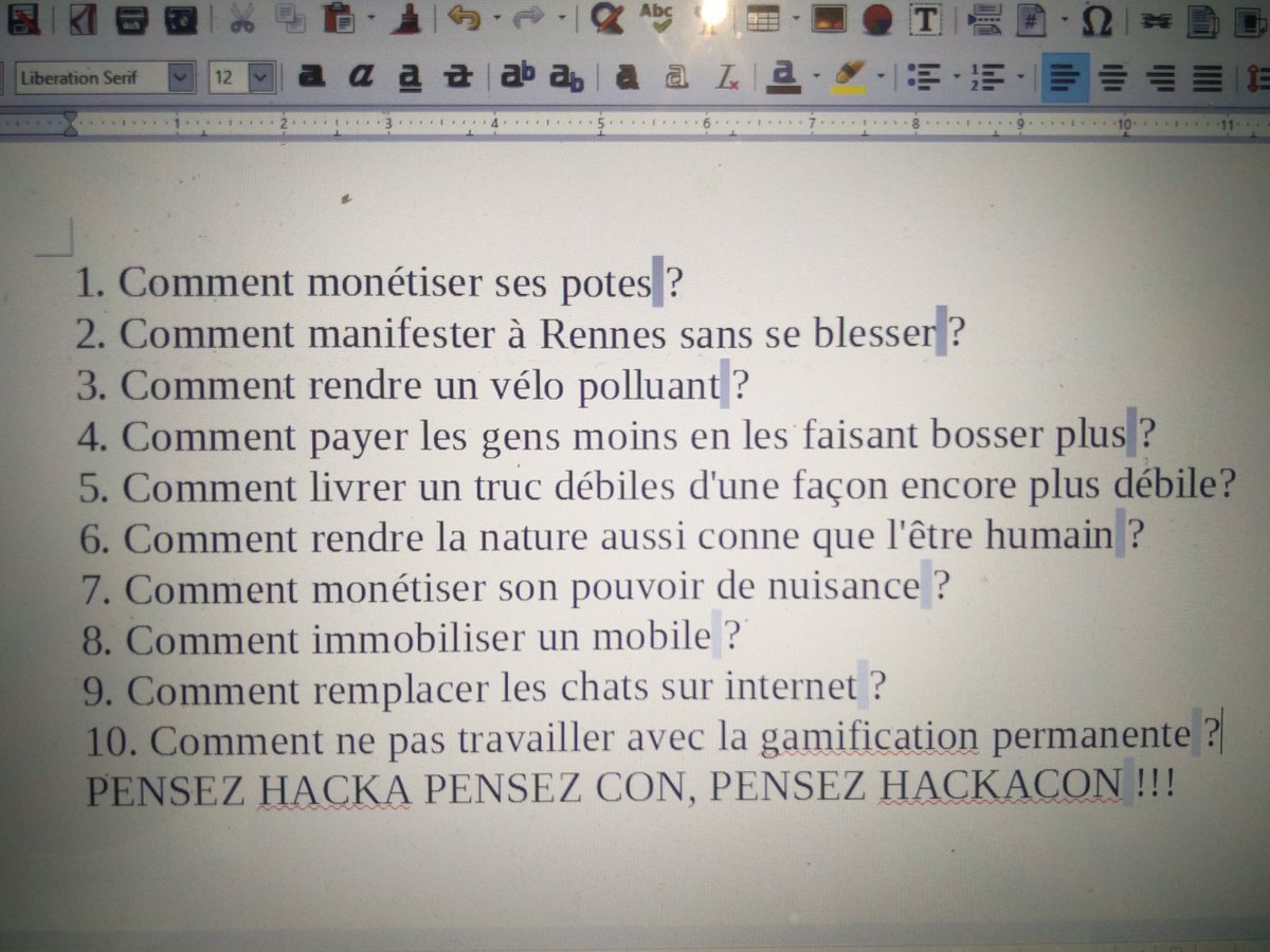 BVallauri's tweet image. Voilà les thèmes sélectionnés par les participants au premier tour :)