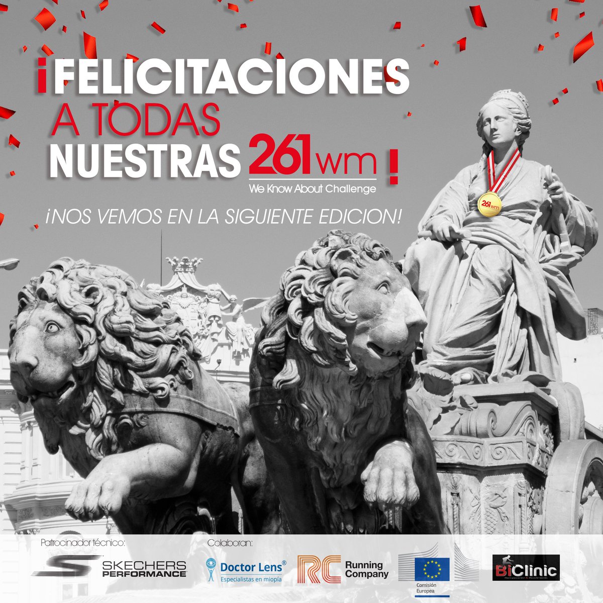 261wm's tweet photo. Cibeles nos da las gracias por esta gran mañana, rodeada de la mejor compañía. Felicitaciones y muchas gracias a todas. https://t.co/SD9nOGfkOt
