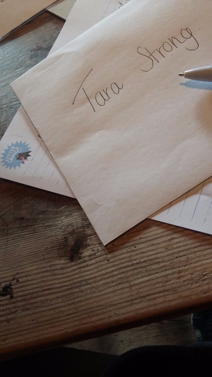 letterlounge's tweet photo. Sunday's first letter written to Tara Strong... https://t.co/TINTgc14Uh