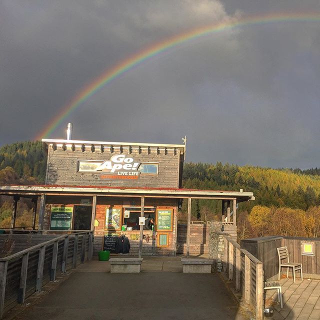 GoApeTribe's tweet photo. Welcome to wind, rain or shine and not caring about it! #GoApe #SeizeAdventure https://t.co/8JnZMbguu7