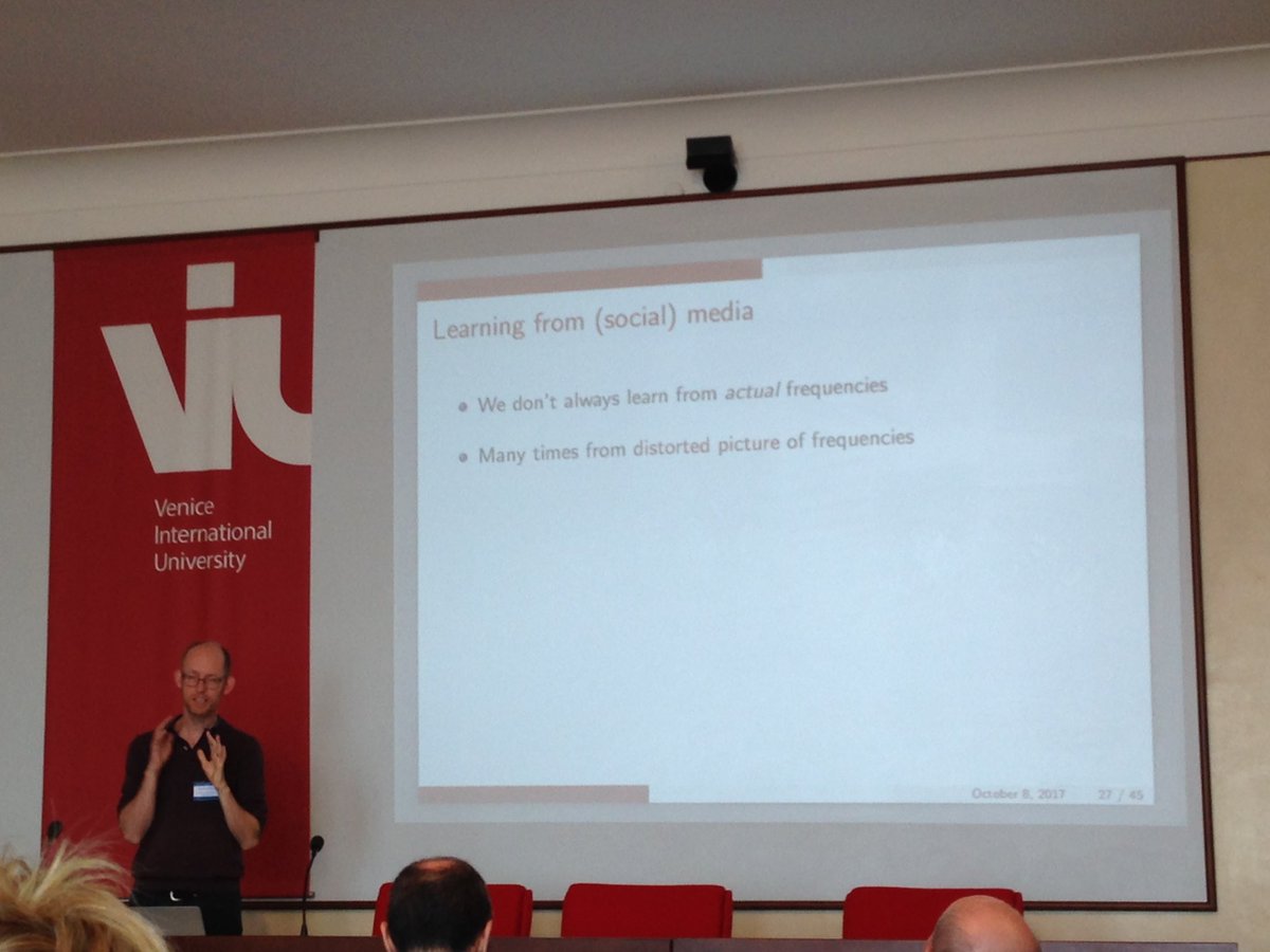 fjquesadaR's tweet photo. "Generics: non-monotonic logic or valuable associations?"
Robert van Rooij - University of Amsterdam @ESSENCE_news  #ESSENCE_Conference https://t.co/rbqA000Fht