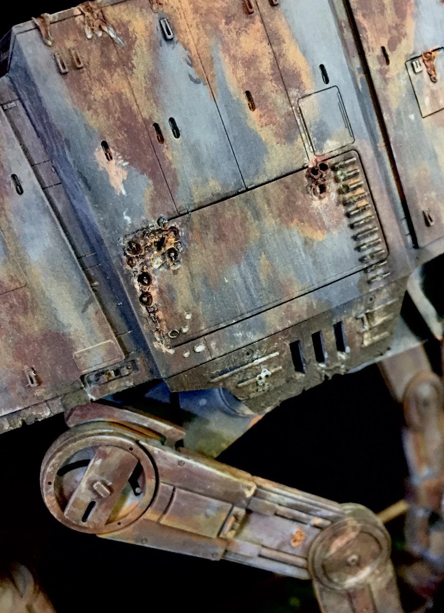 VikinggWu's tweet photo. StarWars -AtAt in swamp diorama 
#bandai #starwars #atat #model #sawmp https://t.co/ECN83QCWfi