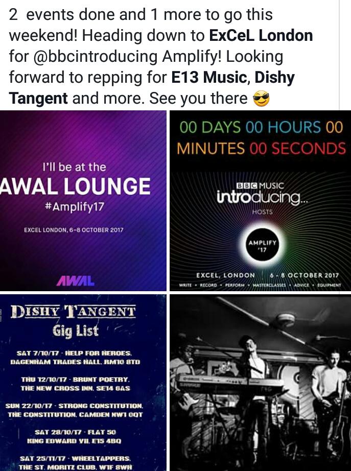 Off to <a href="/ExCeLLondon/">Excel London</a> for <a href="/bbcintroducing/">BBC Music Introducing</a> event @BBCAmplify repping <a href="/DishyTangent/">Dishy Tangent 💙</a> <a href="/TheOutfitLDN/">The Outfit</a> @RSN_Studios <a href="/TheRealDJSonic/">DJ Sonic 💙</a> #londonislovinit