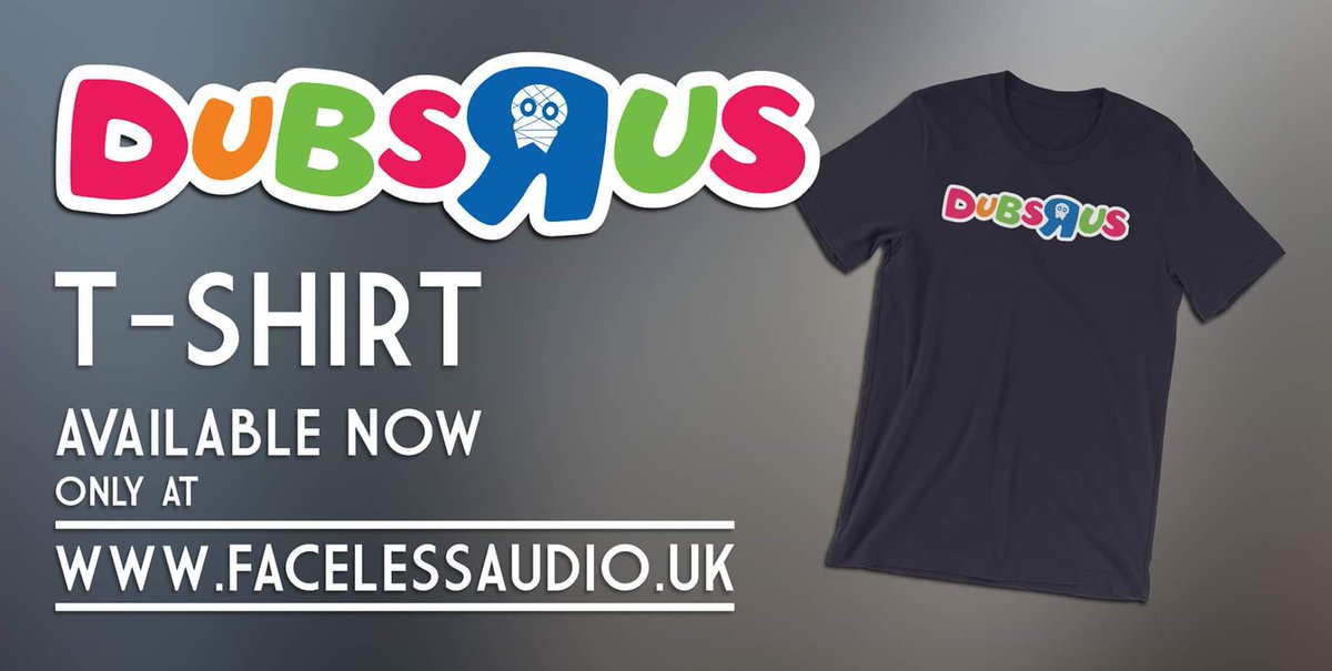 Our brand new 'Dubs R Us' t-shirt is available for a limited time! These won't be around for long so act fast!! 

facelessaudio.co.uk 🔥