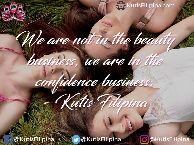 KutisFilipina's tweet photo. We are not in the beauty business, we are in the confidence business. - Kutis Filipina
https://t.co/Hf2Cyms3k0
#kutisfilipina #beauty https://t.co/CBdDe1N3b3