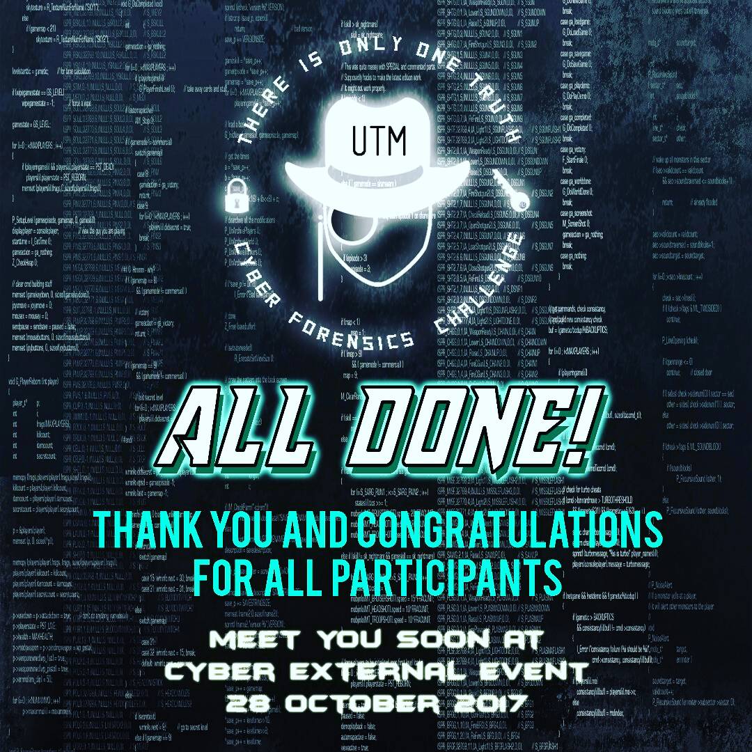 cyfric17's tweet photo. It has already come to an end for the internal Cyfric17 Event! .  Make sure to comeback stronger for our Cyfric17 external event! https://t.co/5KIrwK6622