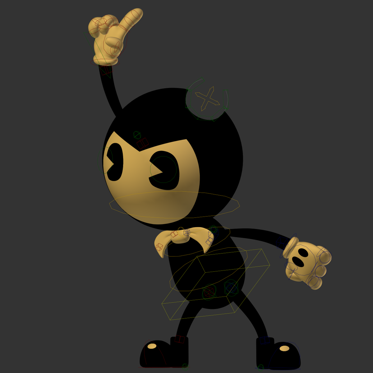 Bendy V4 Model WIP.