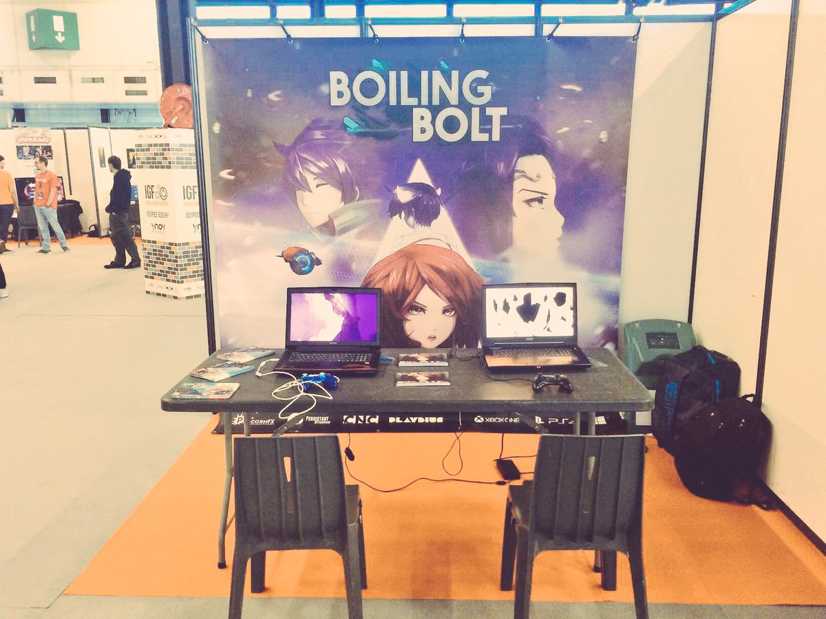 BoilingBolt's tweet photo. Dernière journée à @Fest_Animasia
On vous attend nombreux pour essayer #BoilingBolt ! https://t.co/BQl8znVOE9