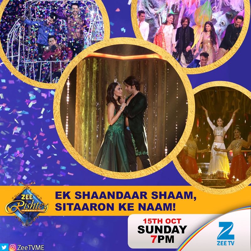 Get ready for the biggest blockbuster night of the year! Watch Zee Rishtey Awards, 15th October at 7 PM onwards only on #ZeeTVME #ZRA2017