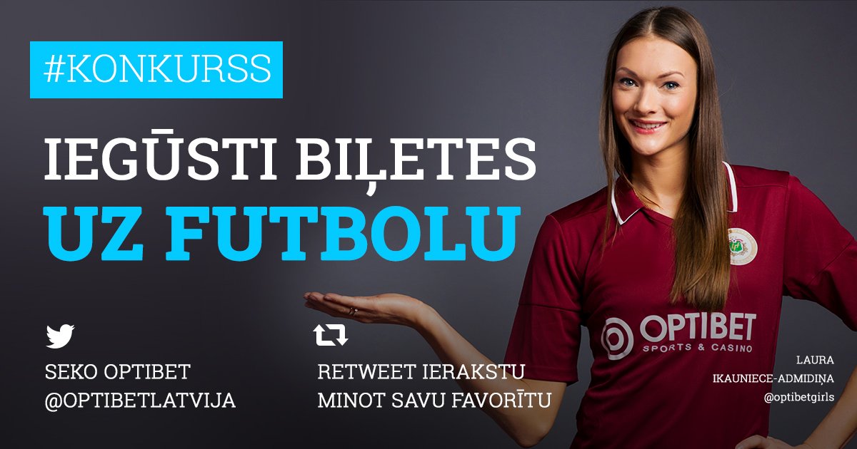 OptibetLatvija's tweet photo. #KONKURSS 10.oktobrī pēdējā kvalifikācijas spēle LV futbola izlasei! ⚽ #Optibet izspēlē 2 biļetes uz LV - AD maču. Piedalies un laimē https://t.co/jcxENG00oE
