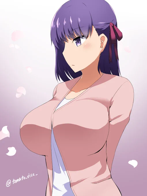 桜描いた。早く劇場版HF見たい 