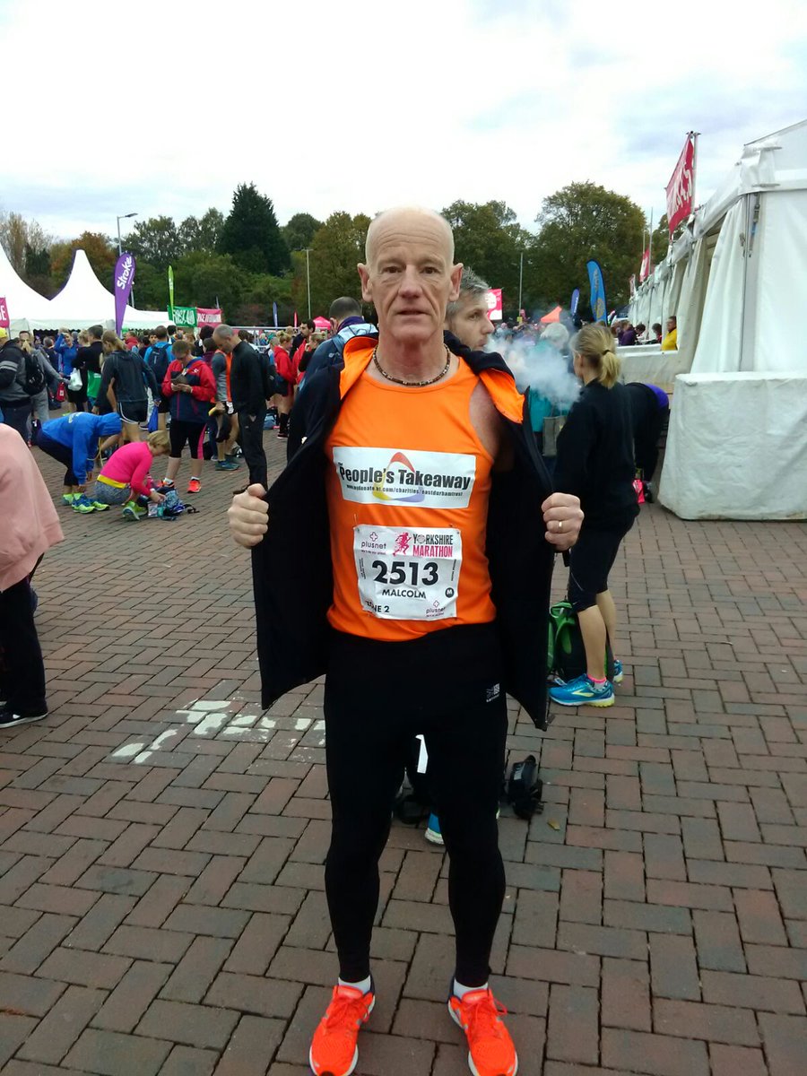 EastDurhamTrust's tweet photo. Ready to go at the start line @RunYorkshire. Raising funds for   #peoplestakeaway. You can donate here: https://t.co/CDvWGWCSfX. Plz retweet https://t.co/6VPQc7IGsi