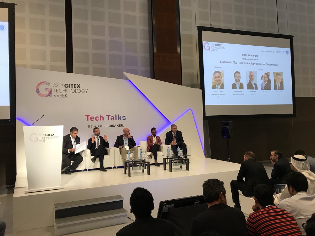 parthans's tweet image. And it’s off #gitex2017 #gitextechtalks with @PKGulati @nraford @carlosdomingo @danishfarhan and @BasharKilani talking #blockchain in #dubai