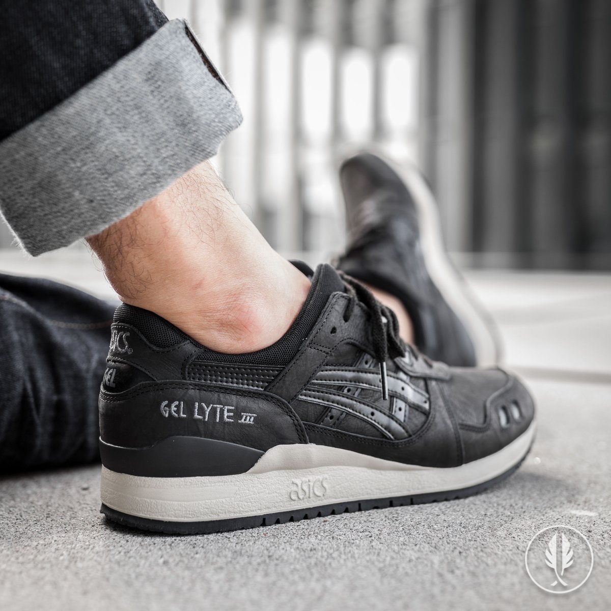 asics gel lyte 3 black leather