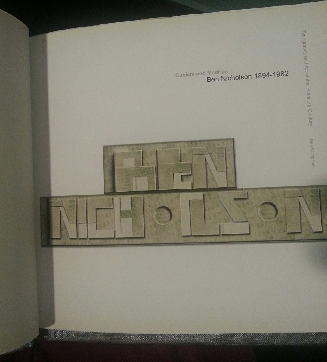 kkaliyeva's tweet photo. Inspired by Ben Nicholson's "White Relief", 1936 #fontsunday #originaltype #fontssetinstone https://t.co/TptlF3AHVX