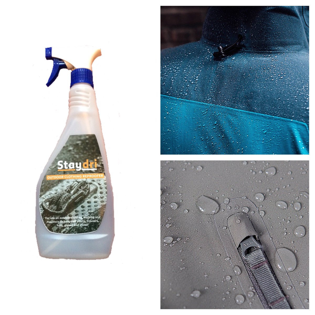 Staydrier's tweet photo. Prepare for the week ahead. Reproof with #staydri water repellent available via @AmazonUK for only £9.00  https://t.co/PkQkGIpKge https://t.co/HEPl3QHNJa