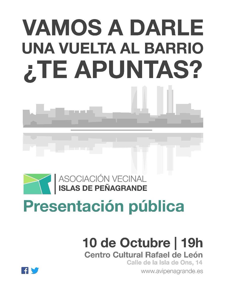 Nace <a href="/avipenagrande/">Asociación Vecinal Islas de Peñagrande</a> , vecinos en defensa de su barrio y de nuestro querido Instituto Pérez Galdos
Suerte vecinos y larga vida
