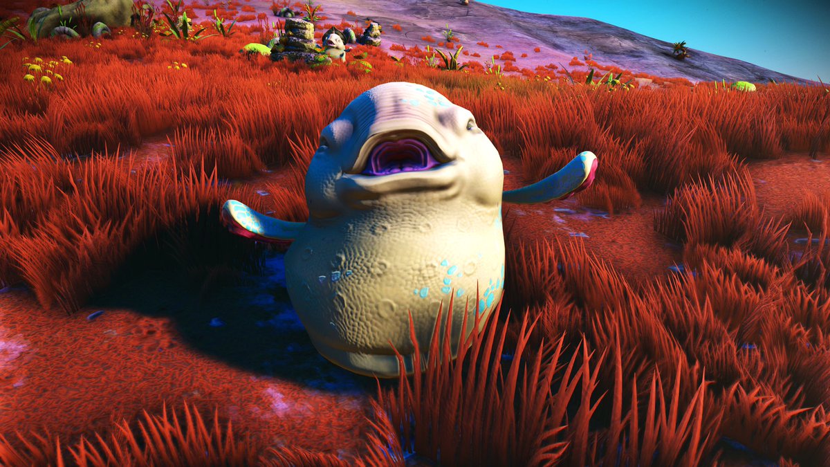 Arle1a's tweet photo. Happiest critter encountered today! Jumping and bouncing

#NoMansSky #critters #happy
#NMSPix #nmssnaps #NMSCritters #AtlasRises https://t.co/t398207CRp