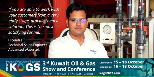 Adv_Watertek's tweet image. Meet our Technical Sales Engineer Hitendra at #kogs2017 to discuss:#watertreatment #onshore #oilandgas #recyclereuse bit.ly/2y8qEiR