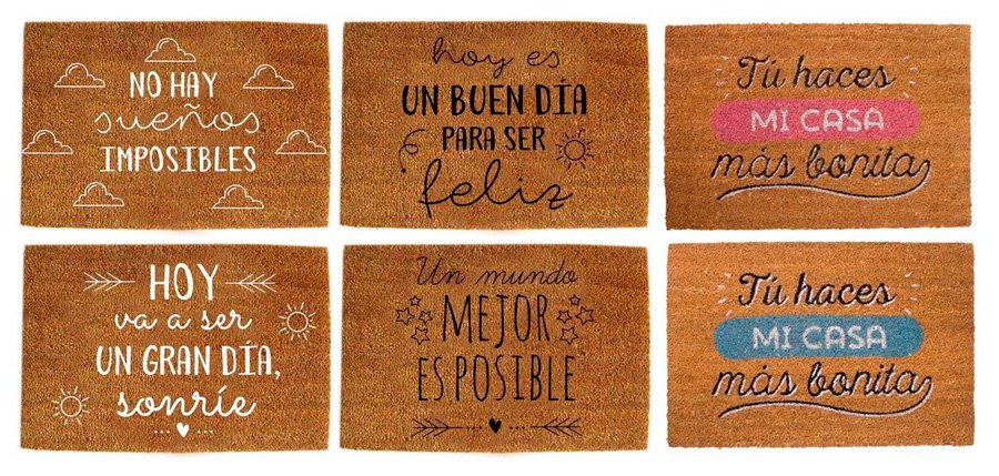ZalemaHogar's tweet photo. Mirad que felpudos tan chulos hemos recibido. Dan buen rollo, ¿verdad?. Feliz domingo a todo@s!!! :D https://t.co/3jq4U9ZJJ8