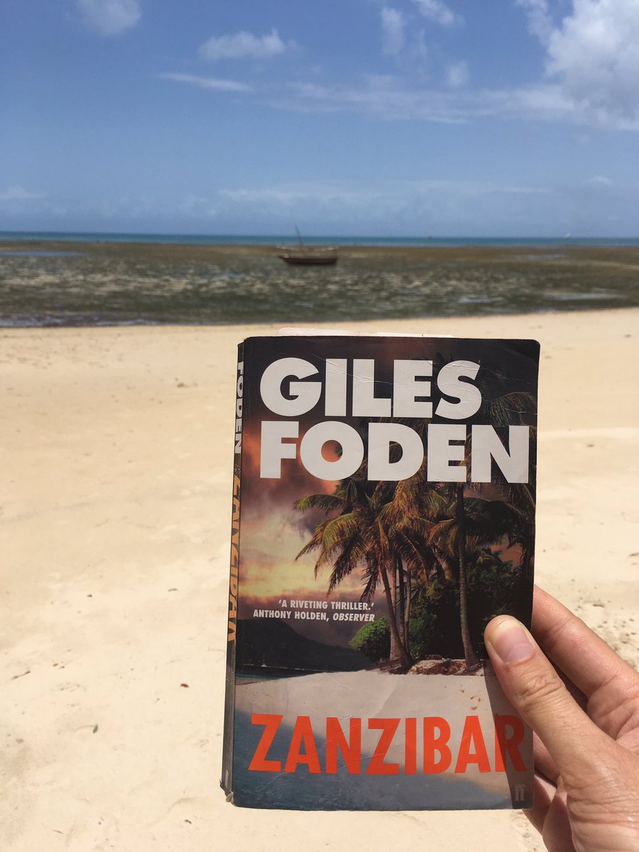 Splity's tweet photo. In the right spot to be reading Giles Foden's Zanzibar. https://t.co/DyWtVgjYWZ