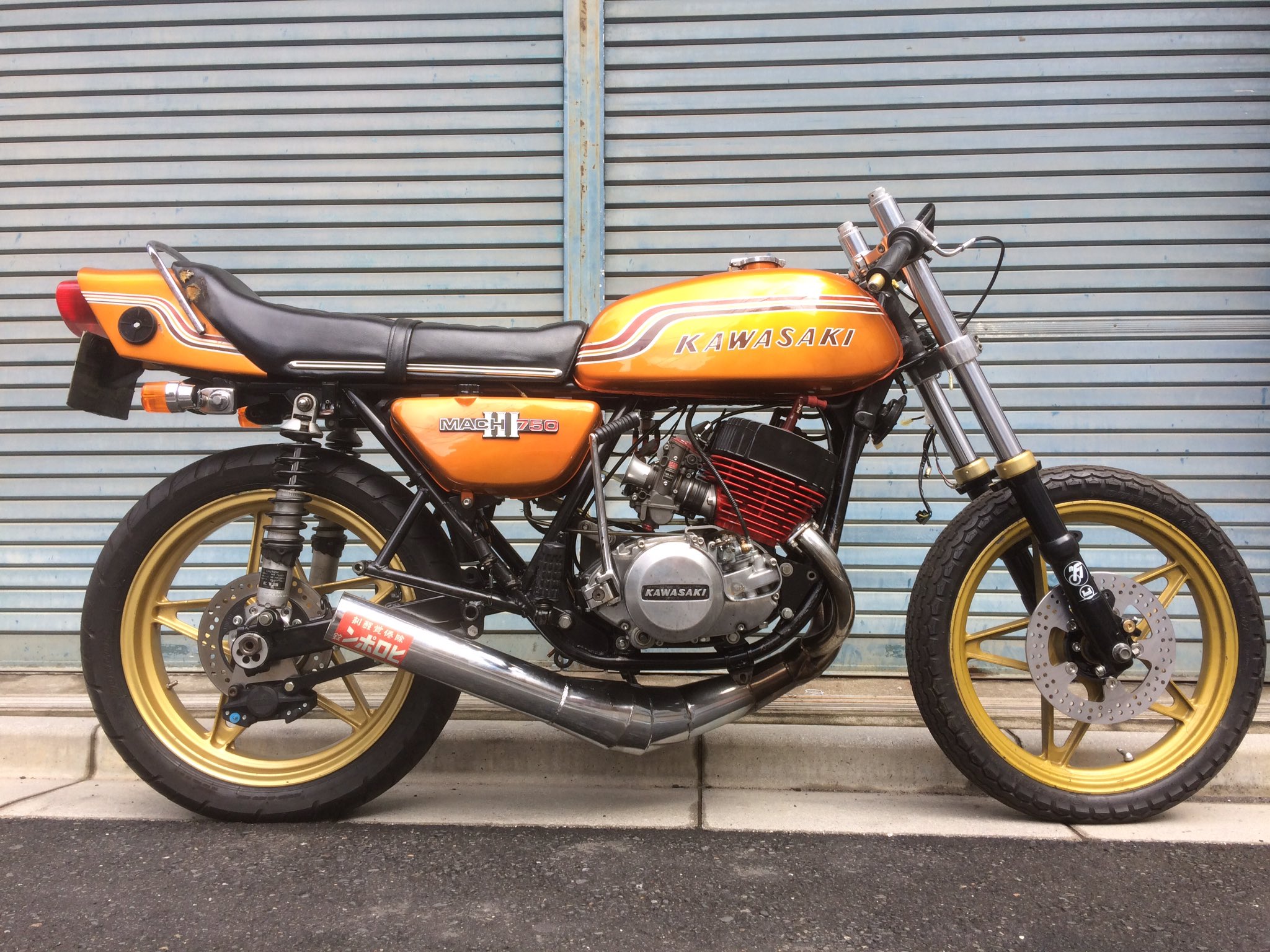 kawasaki 750ss ゼンシン製　ショート管