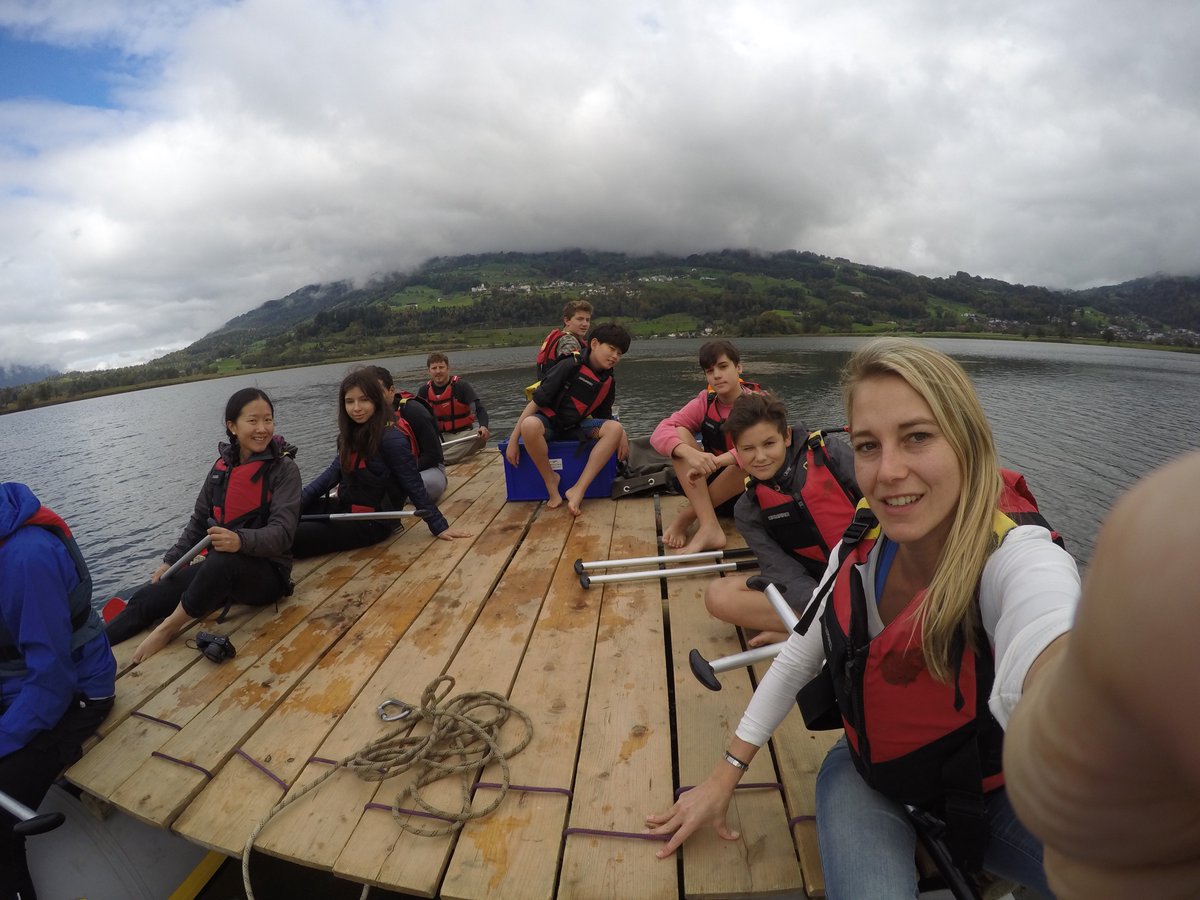 #Fall #Survival #Weekend. Students rose to the challenge of building their own raft and the exploration of mountain caves.