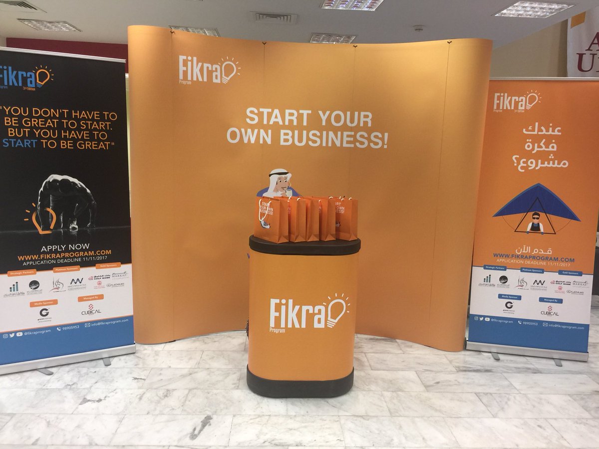 fikraprogram's tweet photo. We’re at AUK-Arts and Sciences building today and tomorrow from 10-4. https://t.co/5bCKyVrWr8