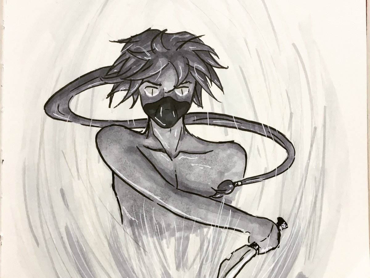 AskalanAkagi's tweet photo. Inktober day 7- Evil Hapi #inktober2017day7 #inktober #art #sketch #ink #loehog #askalan #hapi #evil https://t.co/id8FTSnq6E