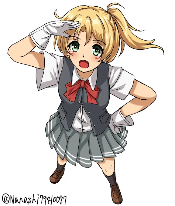 遅刻 何かを見上げる舞風

#艦これ版深夜の真剣お絵描き60分一本勝負
#艦これ版真剣お絵描き60分一本勝負_20171008
#艦これ #舞風 