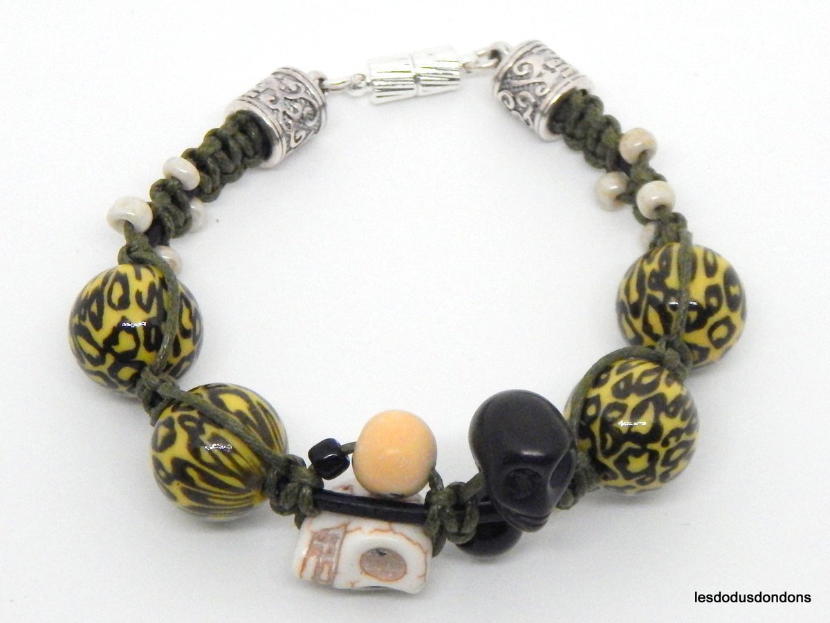 lddbracelets's tweet image. Bracelet grigri #cranes #ethnique #braceletsfemme #faitmain #Lesdodusdondons #leopard