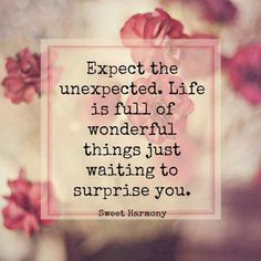 Expect the unexpected. Life is full of wonderful things waiting to surprise you🙌 #ThinkBIGSundayWithMarsha #SundayMorning <a href="/StirMixxalot/">Top$helf🍸</a>