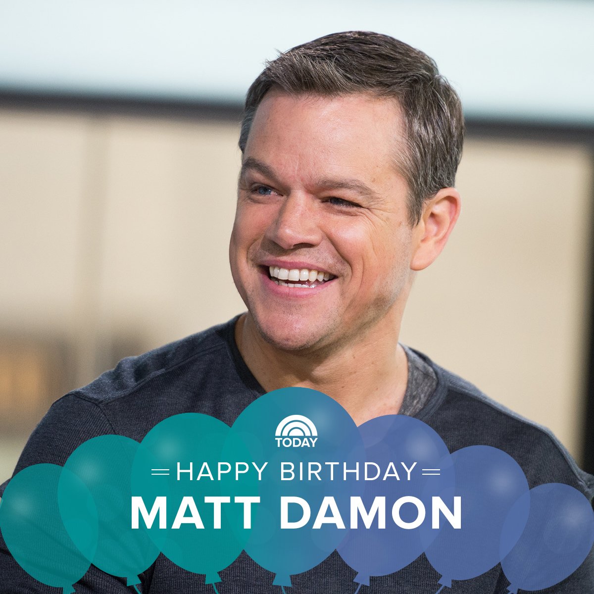 Happy birthday, Matt Damon!  