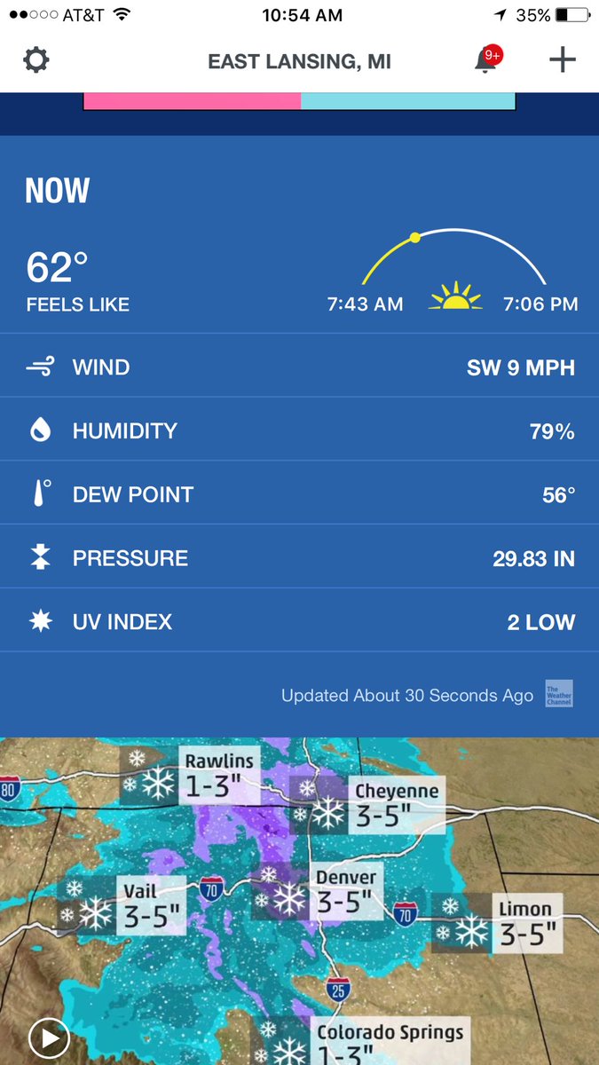 Huh... No Hail anywhere.