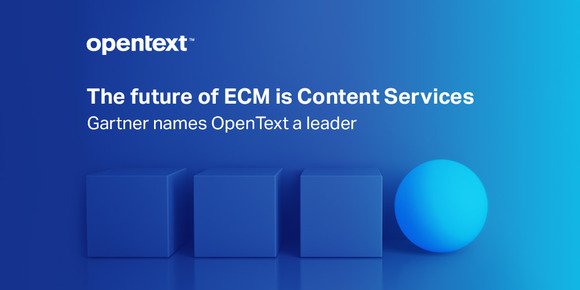 We did it! <a href="/OpenText/">OpenText</a> is named a leader in new <a href="/Gartner_inc/">Gartner</a> MQ for #contentservices. Read the report today. #ECM  bit.ly/2g3j9mJ