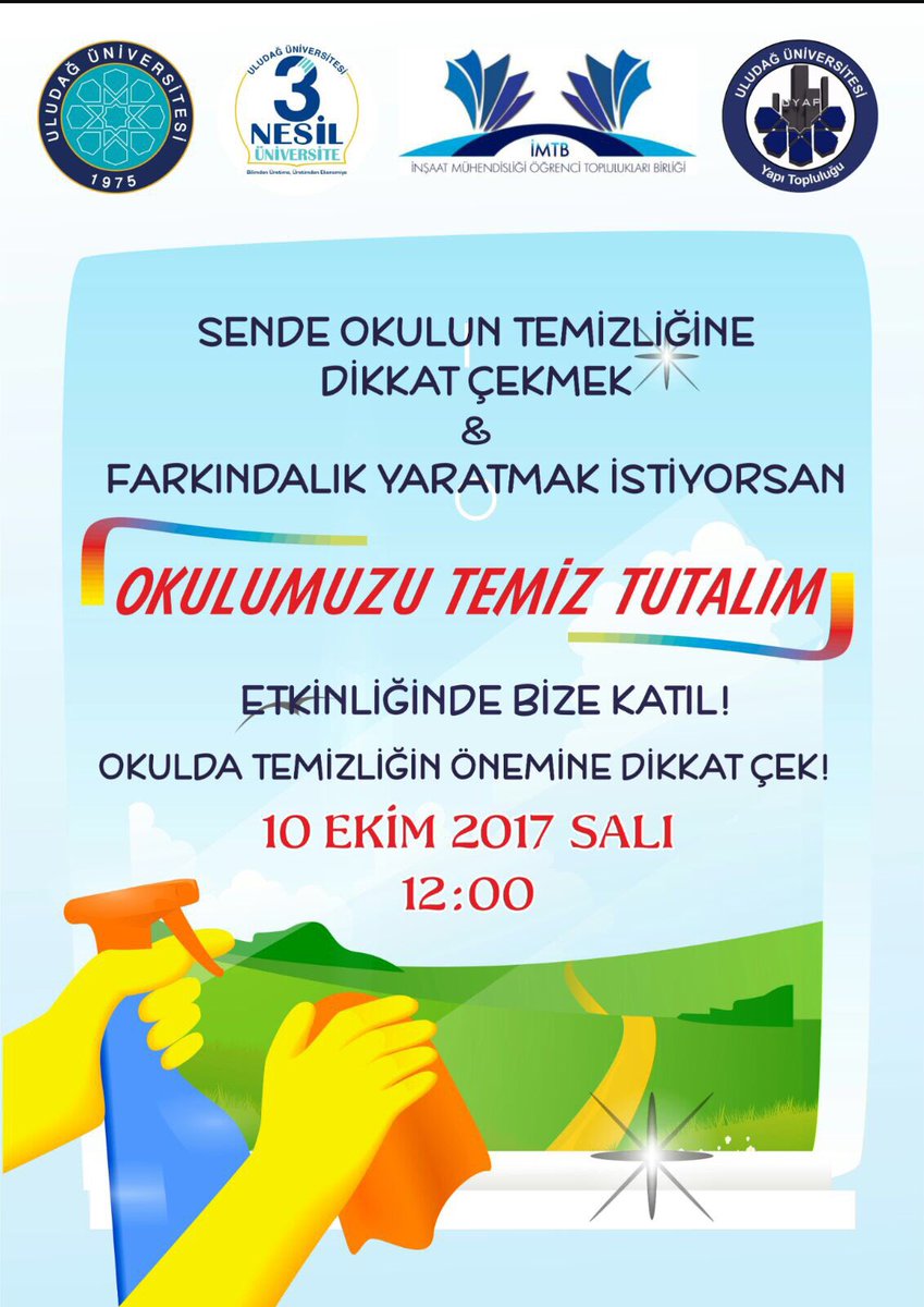 UludagYapi's tweet photo. Farkındalık adına ve temiz bir okul için sende etkinliğimize katıl ✨ https://t.co/YPGNSZHery