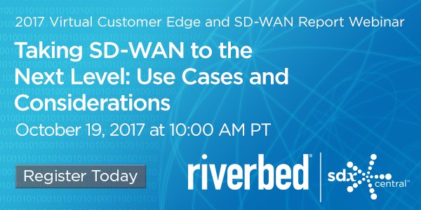 payamit1's tweet image. Join @Riverbed at #SDXCentral for our Taking SD-WAN to the Next Level #webinar. Register today: rvbd.ly/2yxrXc7