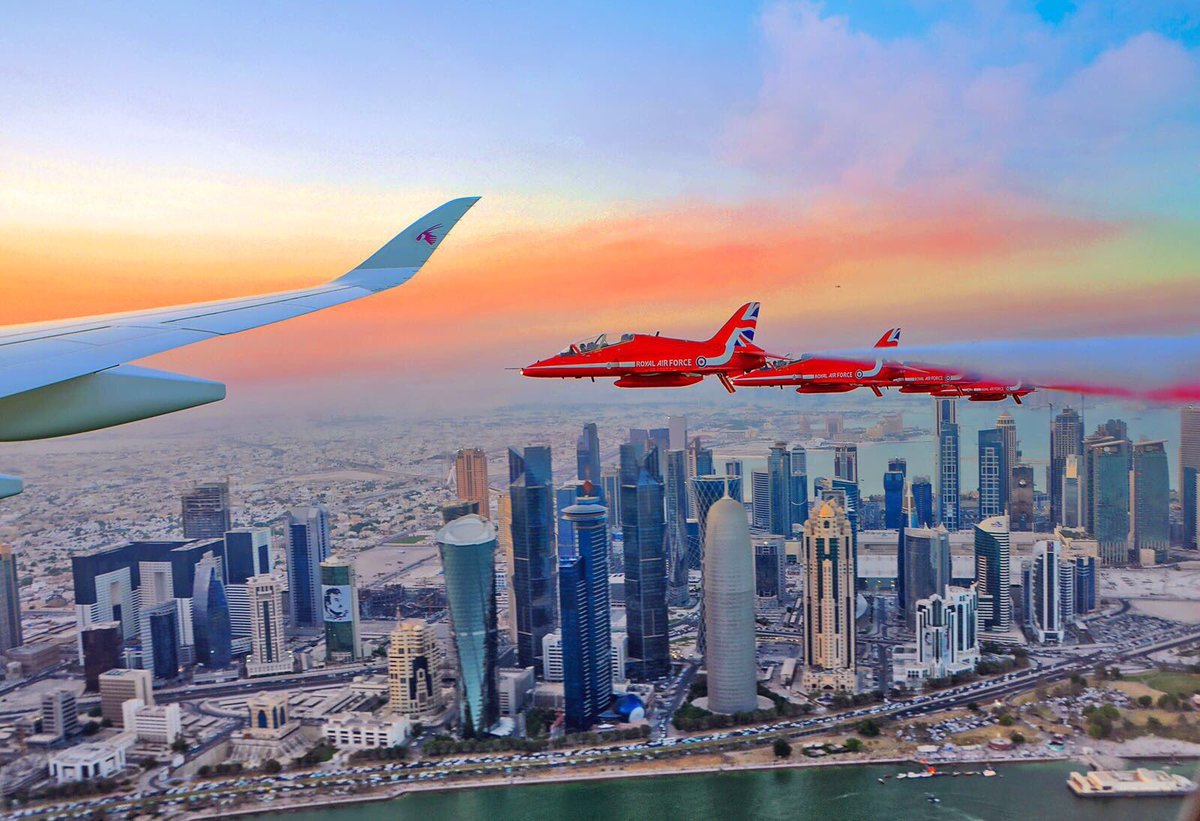 BAlMuhannadi's tweet photo. 🇶🇦🇶🇦🇶🇦 #RedArrowsInQatar https://t.co/2w4Yx17jRK