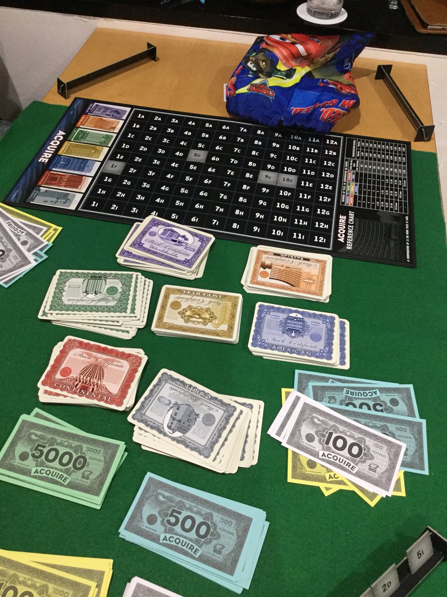 熊本ボードゲームカフェ Hello Hello アクワイア始まりまーす٩ W و アクワイア ボードゲーム 熊本