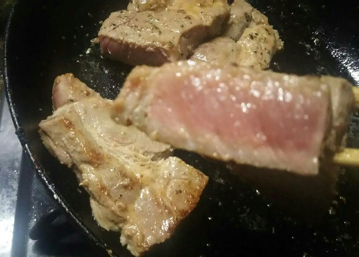 火の通ってない豚肉は怖い